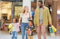 Family shopping at Mall of America in Bloomington Minnesota